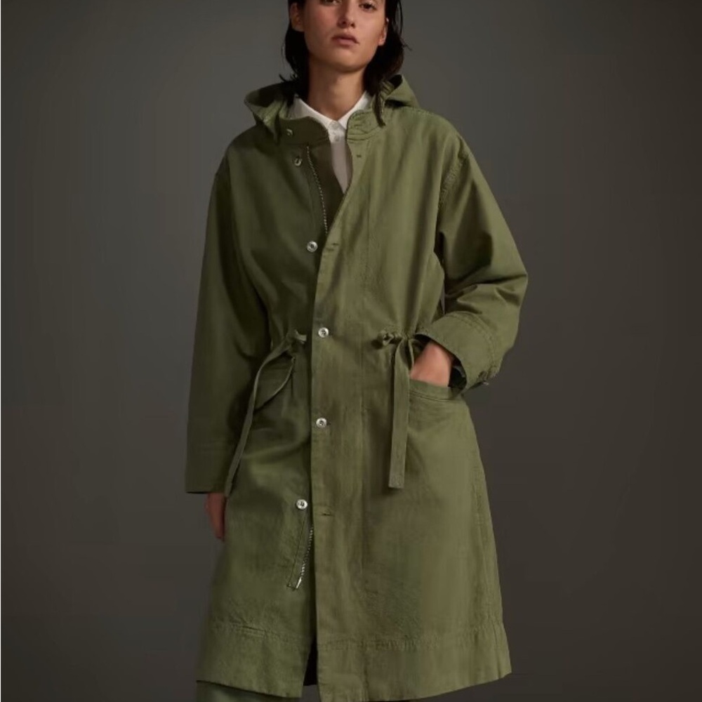 The Canvas Organic Cotton Parka - Forest Green